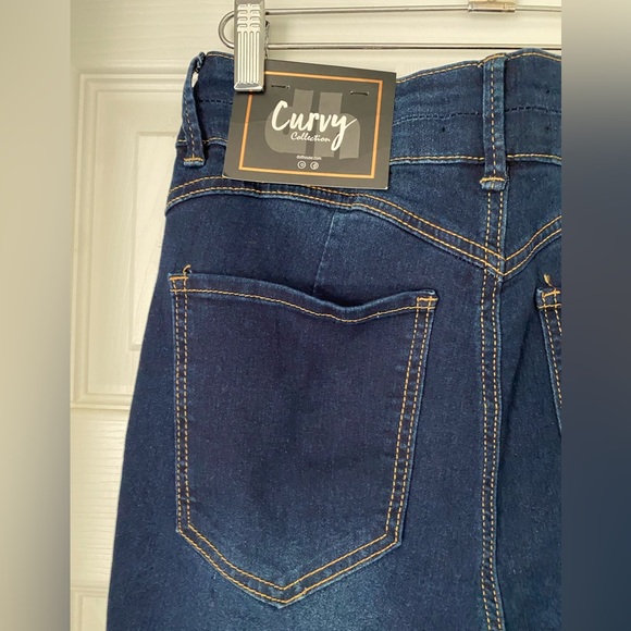 Dollhouse NWT Curvy Collection High-Rise Skinny Jean - Sz 9/10 - Dark Wash - Picture 5 of 8